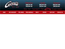 Tablet Screenshot of capperautogroup.com